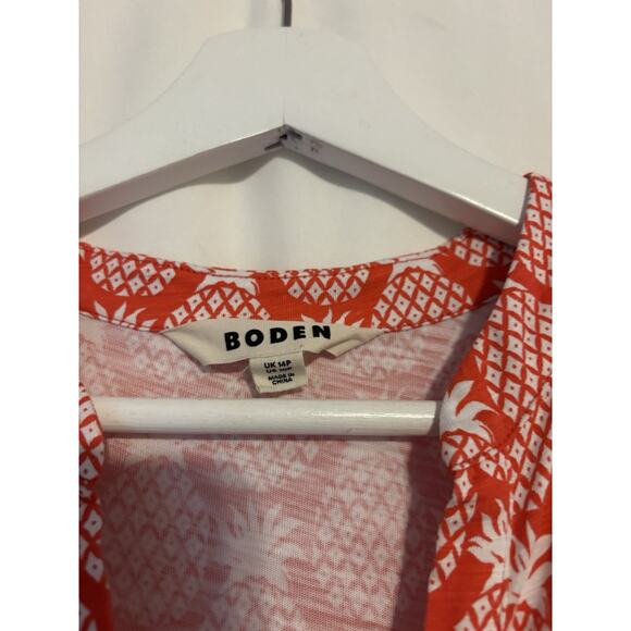 Boden Dress 14 P Long Sleeveless Belt Stretch - Picture 2 of 12